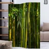 Wohnen Wohnzimmer-Regale|Paravents*Fotodruck Paravent Bambus Halme & Blätter - Lecodas
