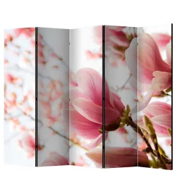 Wohnen Fotodruck Paravent mit Motiv Pinke Magnolien - Amuting