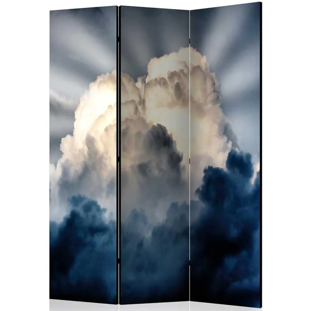 Wohnen Fotodruck Paravent Wolkiger Himmel - Millie