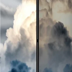 Wohnen Fotodruck Paravent Wolkiger Himmel - Millie