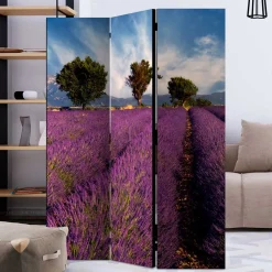 Wohnen Paravents*Fotomotiv Raumteiler Lavendelfeld Provence - Ozaro