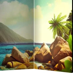 Wohnen Wohnzimmer-Regale|Paravents*Foto-Paravent Insel Paradies - Dinamaro