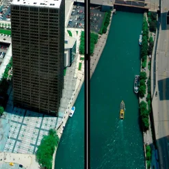 Wohnen Wohnzimmer-Regale|Paravents*Fotoprint Paravent Großstadt am Meer - Tselesto