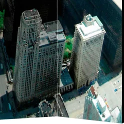 Wohnen Wohnzimmer-Regale|Paravents*Fotoprint Paravent Großstadt am Meer - Tselesto