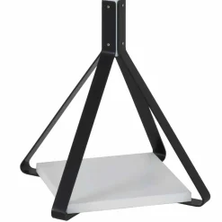 Wohnen Bürogarderoben*Frei stehender Garderobenständer in Schwarz Weiß Iliandro 178cm hoch