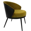 Wohnen Frei stellbarer Velours Sessel in Gold Gelb - Durense
