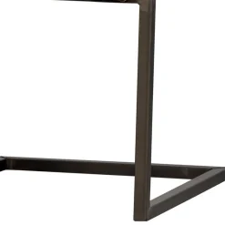 Wohnen Freischwinger Armlehnenstuhl in Braun meliert - Sicilia (2er Set)