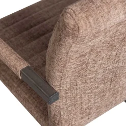 Wohnen Freischwinger Armlehnenstuhl in Braun meliert - Sicilia (2er Set)