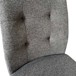 Wohnen Schwarze Möbel|Graue Möbel*Freischwinger Polsterstühle in Dunkelgrau - Zinova (2er Set)
