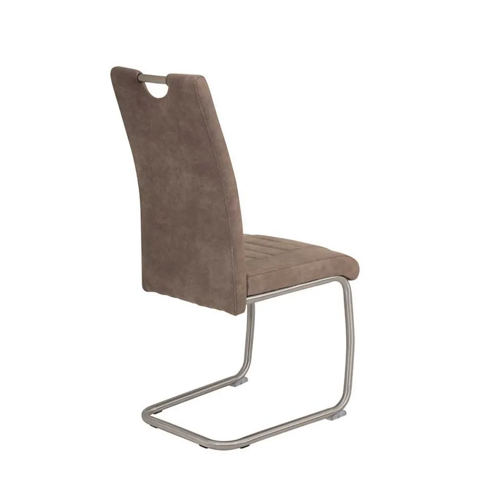 Wohnen Küchenstühle|Esszimmerstühle*Freischwinger Stühle in Schlamm - Burga (Set)