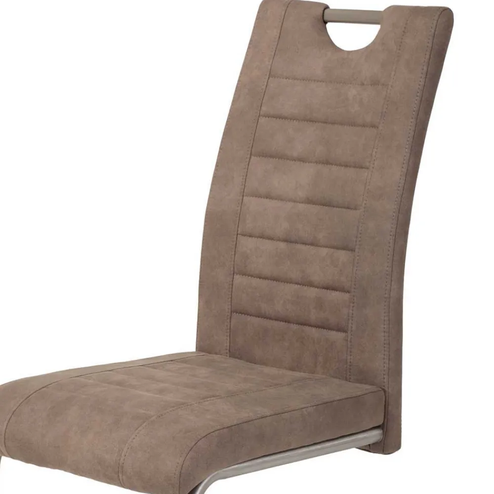 Wohnen Küchenstühle|Esszimmerstühle*Freischwinger Stühle in Schlamm - Burga (Set)