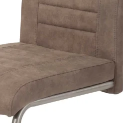 Wohnen Küchenstühle|Esszimmerstühle*Freischwinger Stühle in Schlamm - Burga (Set)