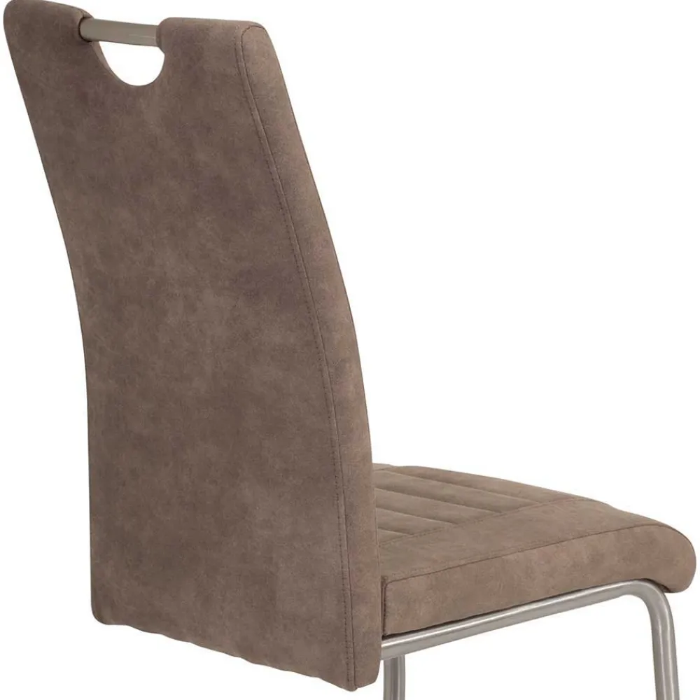 Wohnen Küchenstühle|Esszimmerstühle*Freischwinger Stühle in Schlamm - Burga (Set)