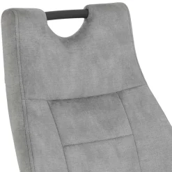 Wohnen Freischwinger Stuhl in Silbergrau - Riakust (2er Set)