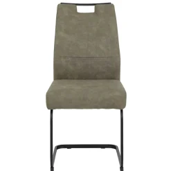 Wohnen Küchenstühle|Esszimmerstühle*Freischwinger Swingstuhl in Schlamm - Dastrata (Set)