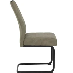 Wohnen Küchenstühle|Esszimmerstühle*Freischwinger Swingstuhl in Schlamm - Dastrata (Set)