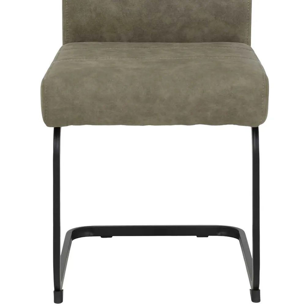 Wohnen Küchenstühle|Esszimmerstühle*Freischwinger Swingstuhl in Schlamm - Dastrata (Set)