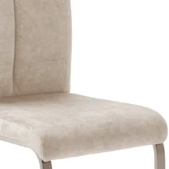 Wohnen Wohnzimmerstühle*Freischwinger-Polsterstühle in Creme - Sevilaca (4er Set)