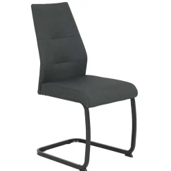 Wohnen Esszimmerstühle|Stühle*Freischwingerstühle in Anthrazit & Schwarz - Wady (Set)