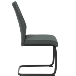 Wohnen Esszimmerstühle|Stühle*Freischwingerstühle in Anthrazit & Schwarz - Wady (Set)