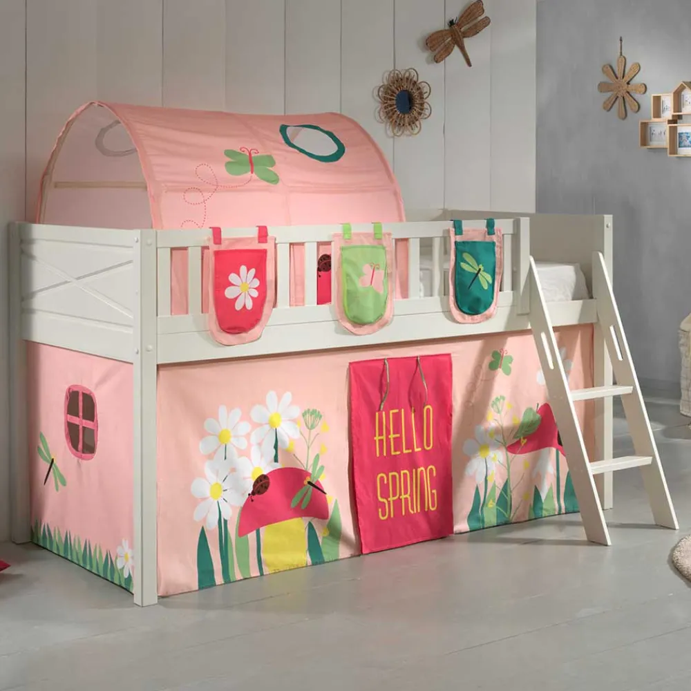 Wohnen Kinderbetten*Frühlingshaftes Hochbett Spielbett - Lovran