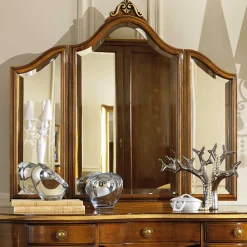 Wohnen Italienische Möbel|Schminktische*Frisiertisch & Hocker im Italienischen Stil - Carlenna (zweiteilig)