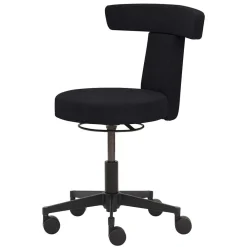 Wohnen Bürostühle*Funktioneller Arbeitshocker mit Lehne & Drehgestell - Kenzy