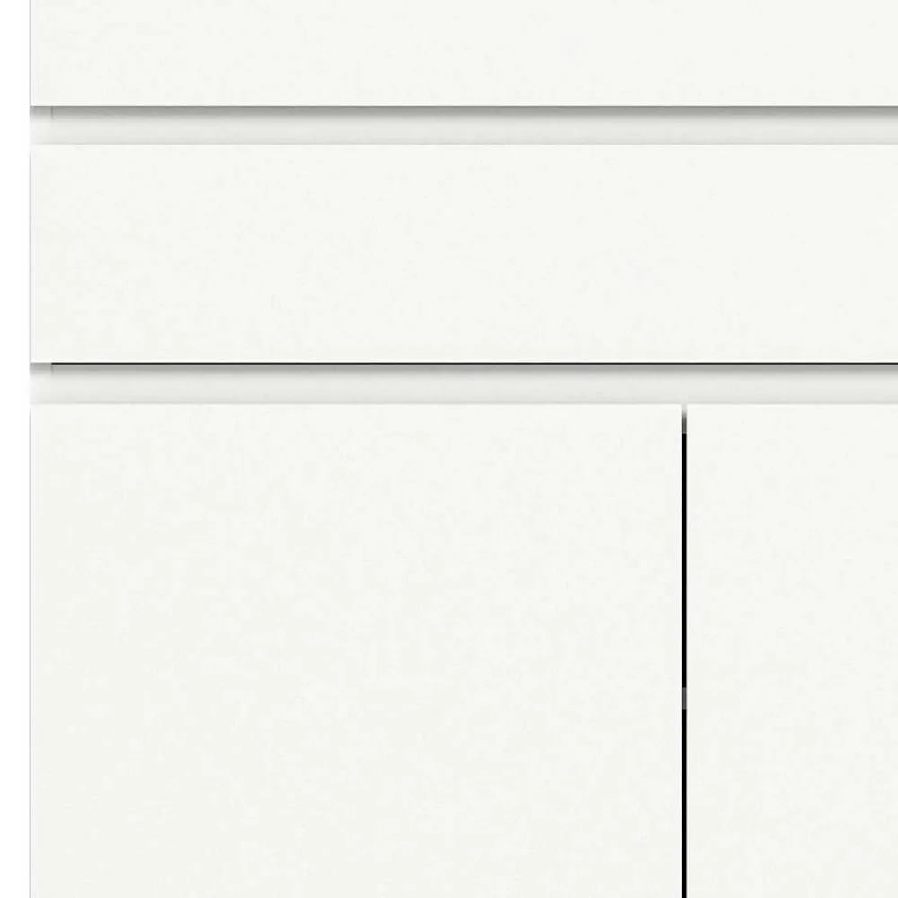 Wohnen Graue Möbel|Weiße Möbel*Funktioneller Schuhschrank mit zwei Türen & Klappe - Suad