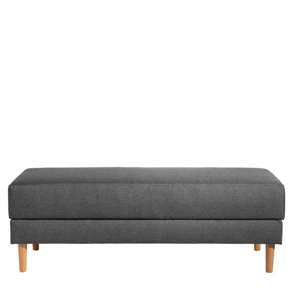 Wohnen Retro Möbel|Schlafsofas*Funktionelles Ecksofa in Dunkelgrau - Kalastania (zweiteilig)