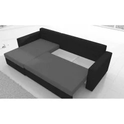 Wohnen Schlafsofas*Funktionscouch in hellem und dunklem Beige - Negro