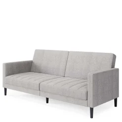 Wohnen Betten|Betten*Funktionscouch in Hellgrau und Schwarz - Logion