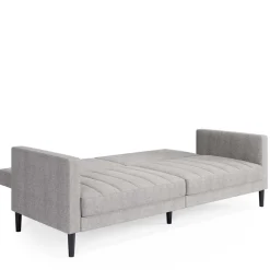 Wohnen Betten|Betten*Funktionscouch in Hellgrau und Schwarz - Logion