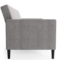 Wohnen Betten|Betten*Funktionscouch in Hellgrau und Schwarz - Logion