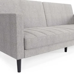 Wohnen Betten|Betten*Funktionscouch in Hellgrau und Schwarz - Logion