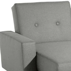 Wohnen Schlafsofas*Funktionsecke in Hellgrau mit Erle - Manoja (zweiteilig)