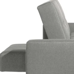 Wohnen Schlafsofas*Funktionsecke in Hellgrau mit Erle - Manoja (zweiteilig)