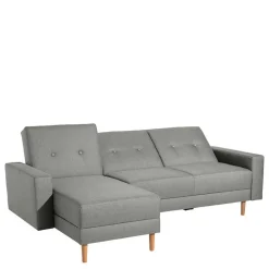 Wohnen Schlafsofas*Funktionsecke in Hellgrau mit Erle - Manoja (zweiteilig)