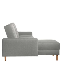 Wohnen Schlafsofas*Funktionsecke in Hellgrau mit Erle - Manoja (zweiteilig)