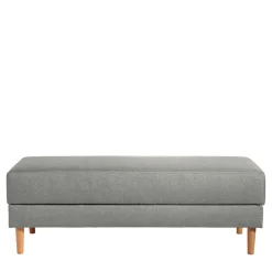 Wohnen Schlafsofas*Funktionsecke in Hellgrau mit Erle - Manoja (zweiteilig)