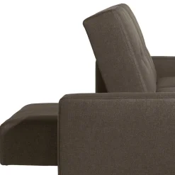Wohnen Funktionsecksofa in Braun mit Erle - Iljona (zweiteilig)
