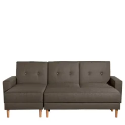 Wohnen Funktionsecksofa in Braun mit Erle - Iljona (zweiteilig)