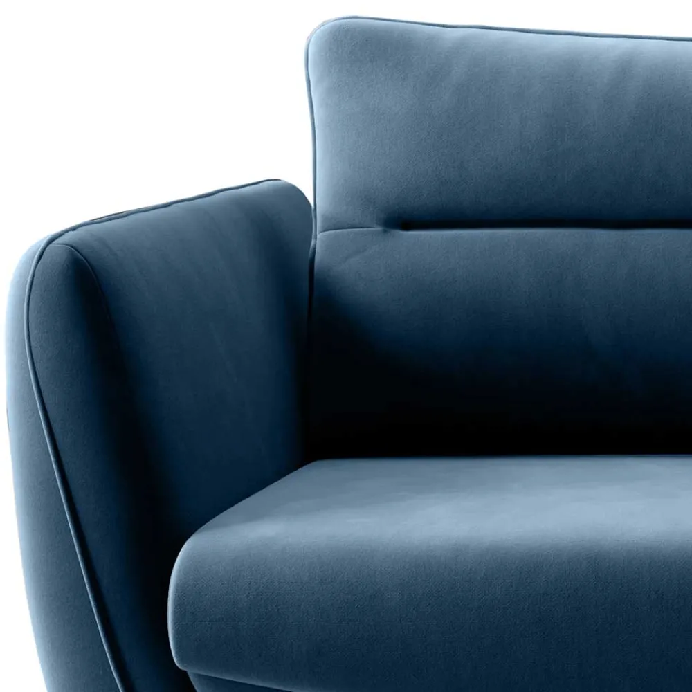 Wohnen Funktionssofa in Dunkelblau Stoff - Berenice