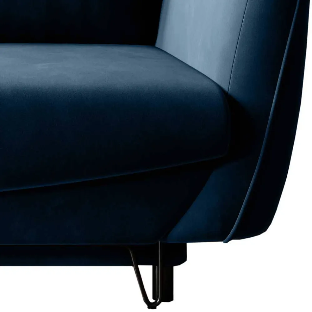 Wohnen Funktionssofa in Dunkelblau Stoff - Berenice