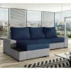 Wohnen Funktionssofa in Dunkelblau und Hellgrau - Uminga
