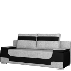 Wohnen Schlafsofas*Funktionssofa in Grau und Schwarz - Lech