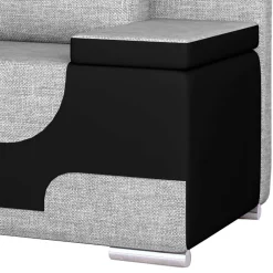 Wohnen Schlafsofas*Funktionssofa in Grau und Schwarz - Lech