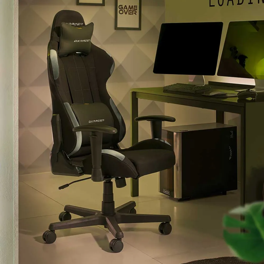 Wohnen Bürostühle*Gaming Chair in Schwarz Grau - Tannilo