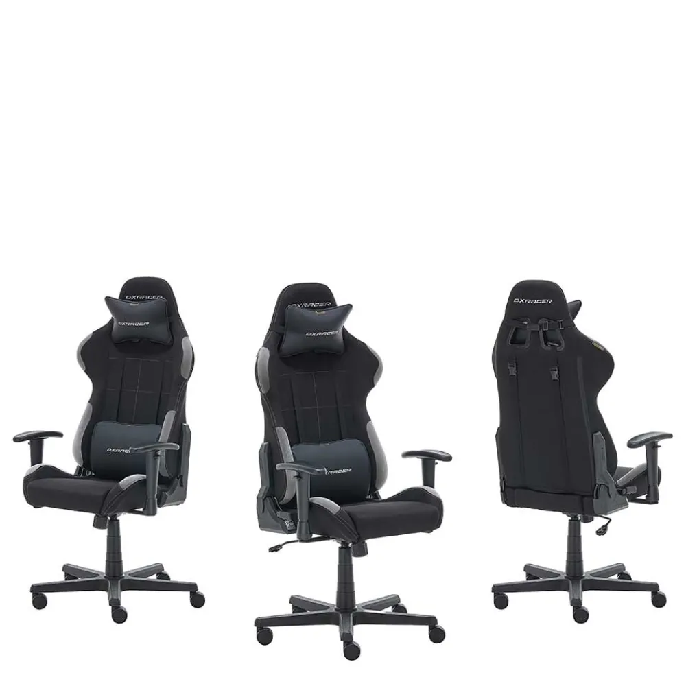 Wohnen Bürostühle*Gaming Chair in Schwarz Grau - Tannilo