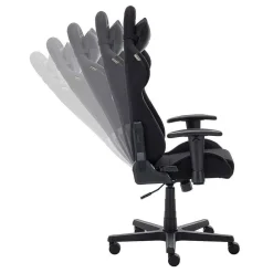 Wohnen Bürostühle*Gaming Chair in Schwarz Grau - Tannilo