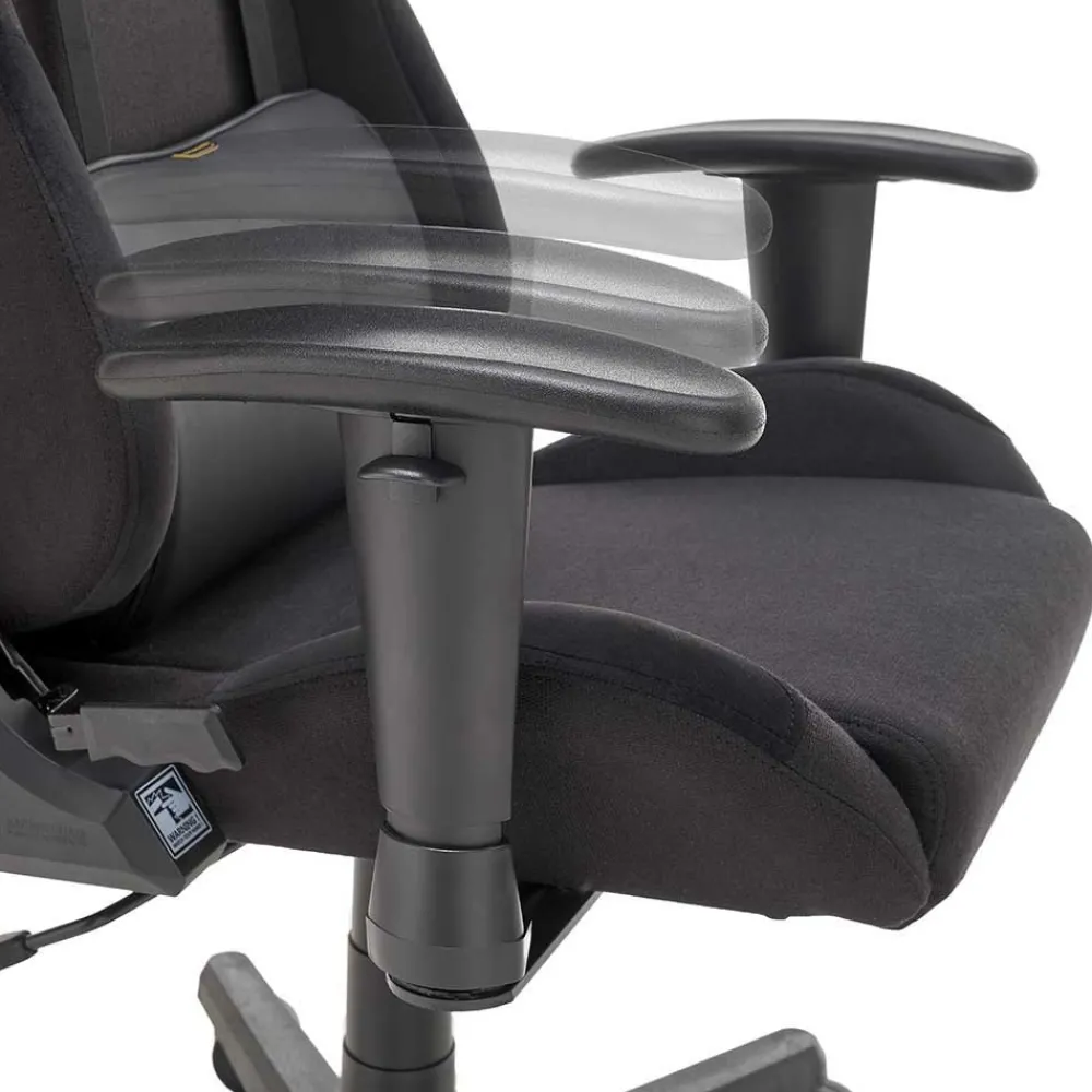 Wohnen Bürostühle*Gaming Chair in Schwarz Grau - Tannilo